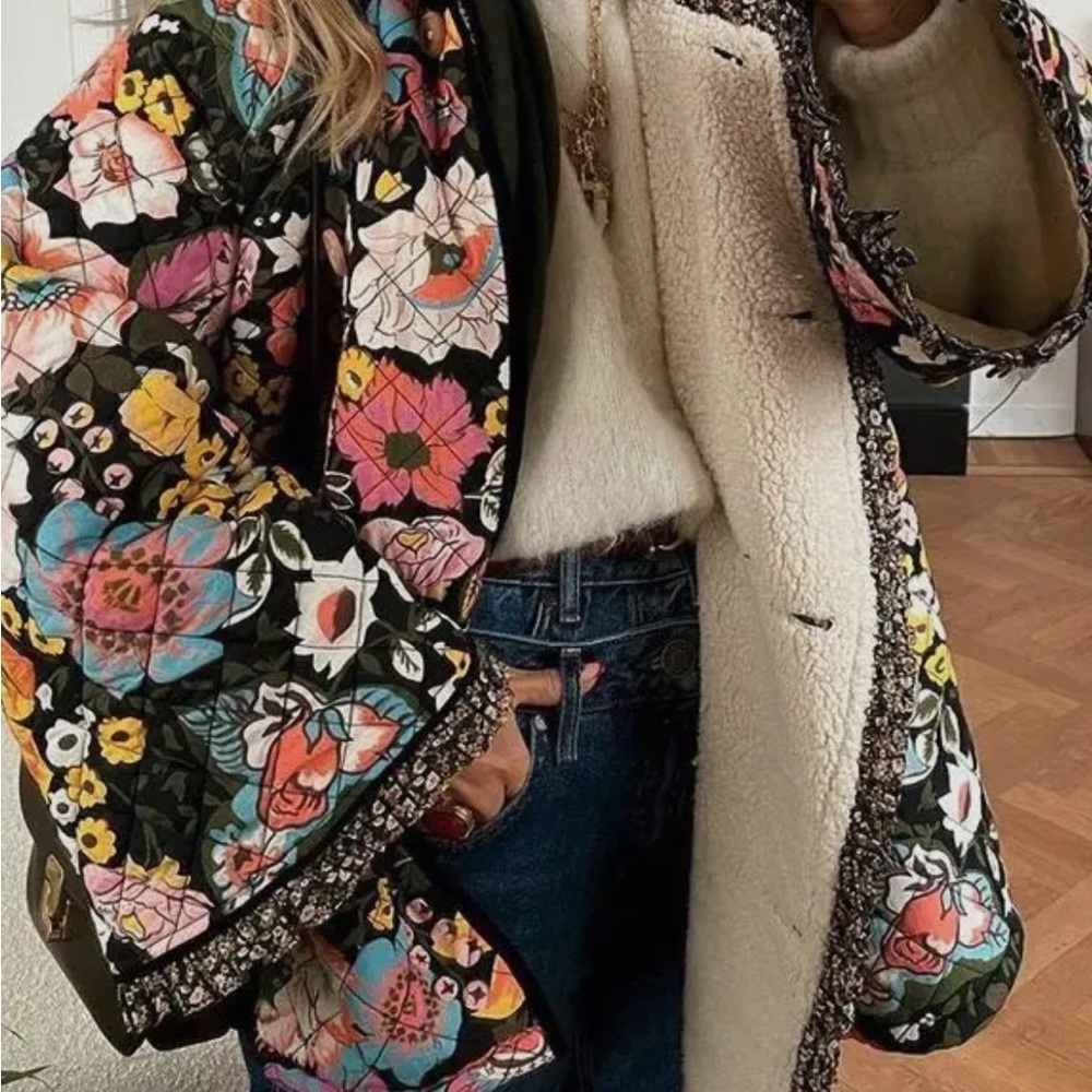 Floral Women's Puffer Jacket